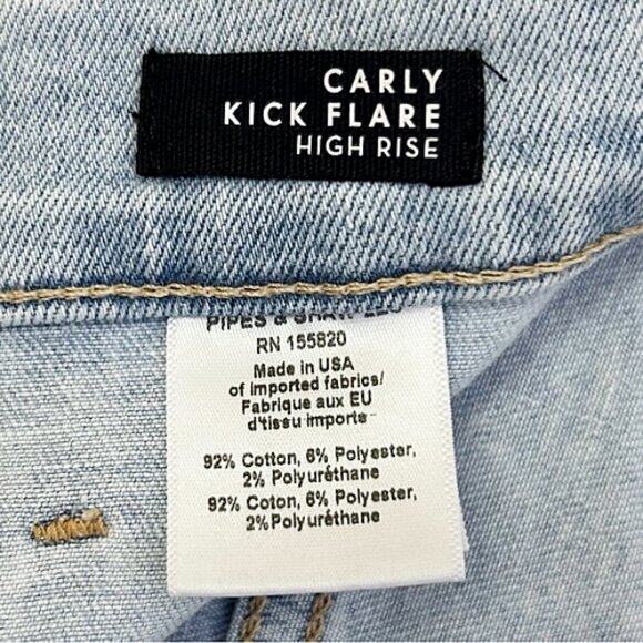 Veronica Beard Carly Kick Flare High Rise Jeans 27 Designer Denim Sky Blue - Picture 5 of 13